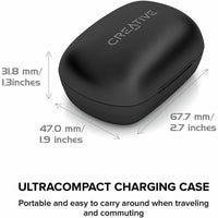 Creative 51EF1020AA000 True Wireless Sweatproof In-Ear Bluetooth Stereo Black
