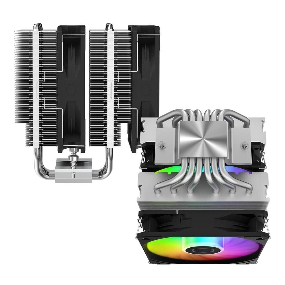 Cooler Master RR-D6NA-17PA-R1 Hyper 620S Addressable RGB, 120mm PWM Fan 6 Copper