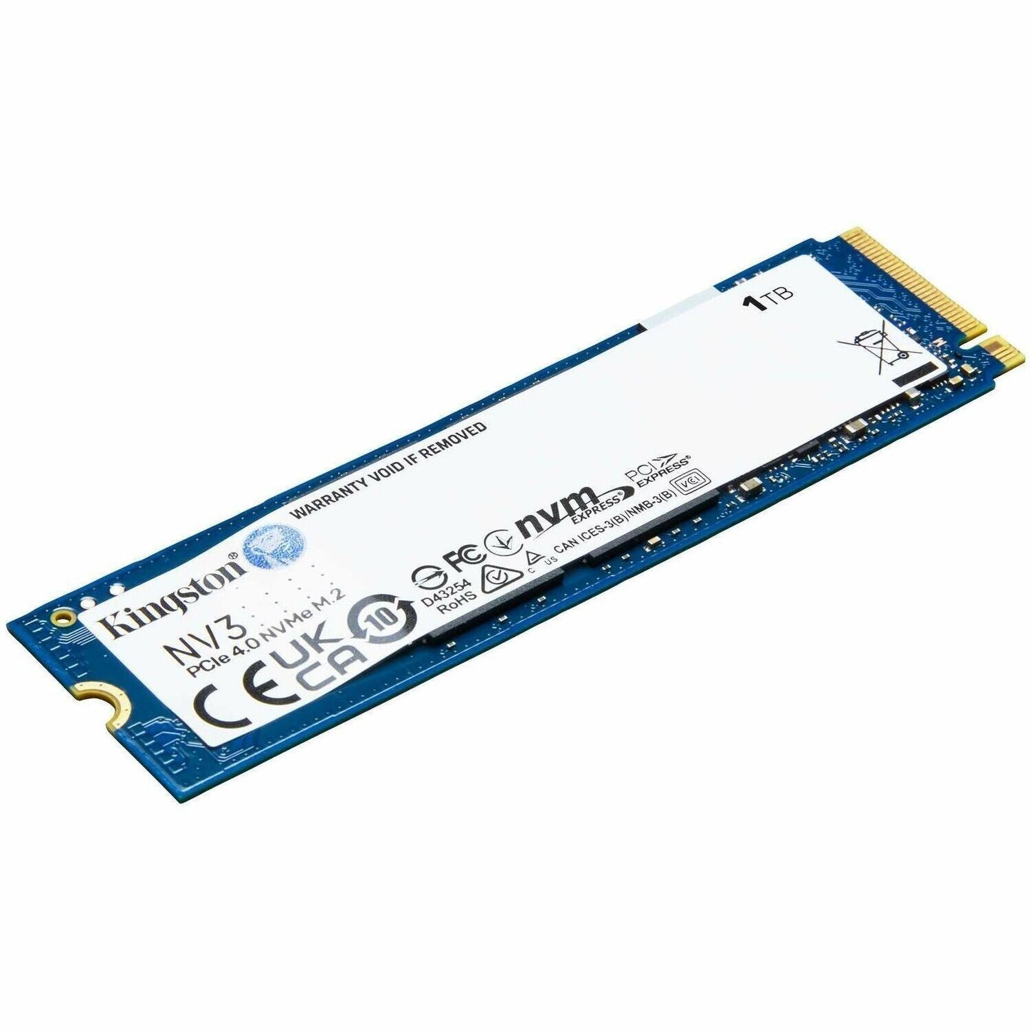 Kingston SNV3S/1000G NV3 1 TB Solid State Drive M.2 2280 Internal - PCI Express