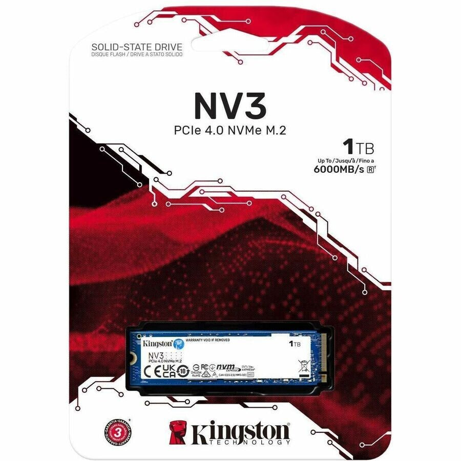 Kingston SNV3S/1000G NV3 1 TB Solid State Drive M.2 2280 Internal - PCI Express