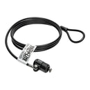 Eaton SEC4K 4Ft Security Keyed Lock Cable for Laptops Peripherals PVC Zinc Alloy