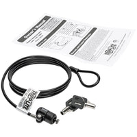 Eaton SEC4K 4Ft Security Keyed Lock Cable for Laptops Peripherals PVC Zinc Alloy