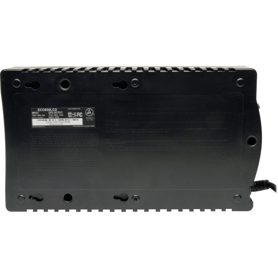 Eaton ECO850LCD 12-Outlet UPS AVR HSB LCD Desk Wall 425W 5x Battery Power 850VA