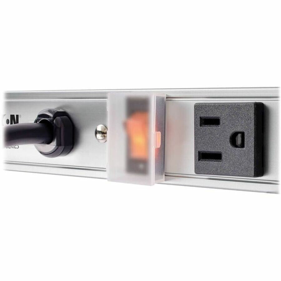 Eaton PS3612 12-Outlet 36" Vertical Power Strip 15A RackMount w 15Ft Cord Silver