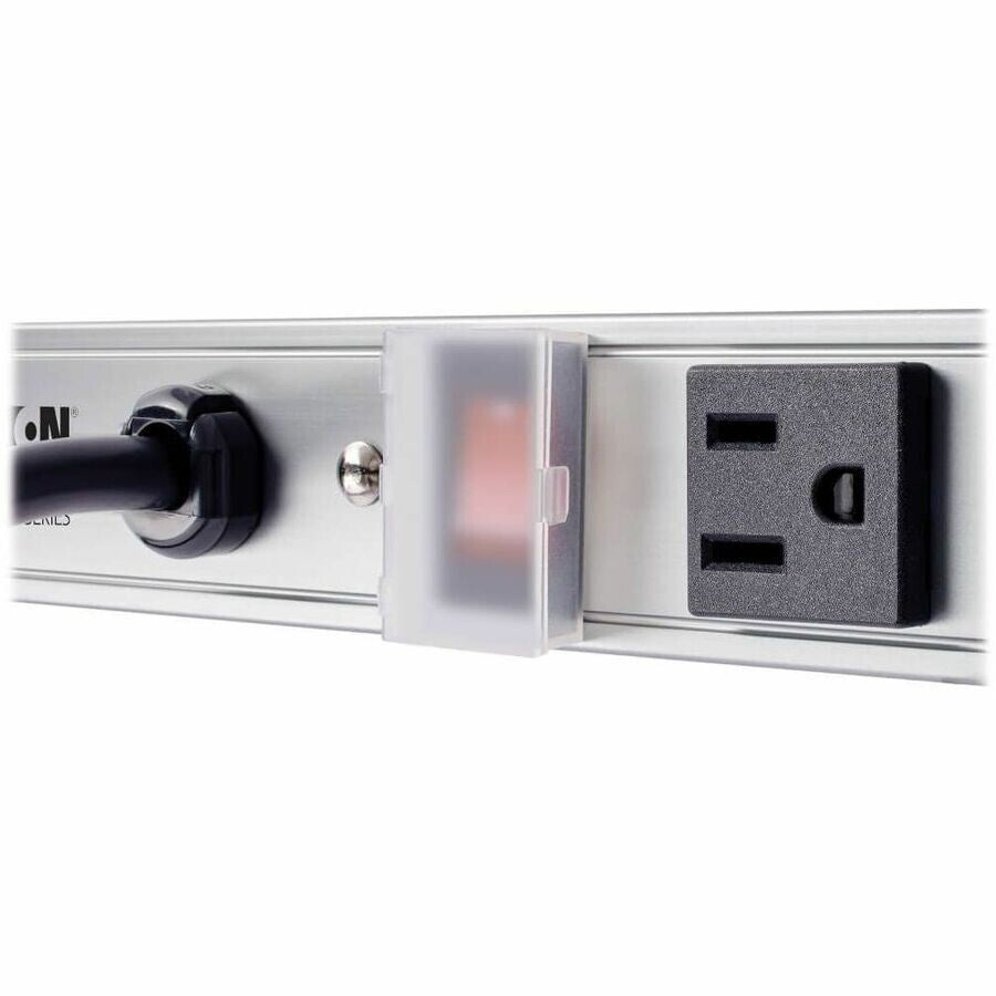 Eaton PS3612 12-Outlet 36" Vertical Power Strip 15A RackMount w 15Ft Cord Silver