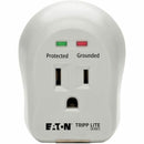 Eaton SPIKECUBE 1-Outlet Personal Surge Protector Direct Plug-In 600 Joules LED