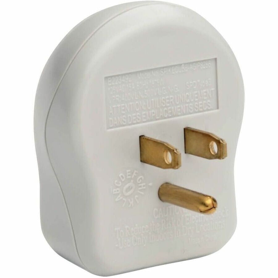 Eaton SPIKECUBE 1-Outlet Personal Surge Protector Direct Plug-In 600 Joules LED