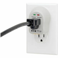 Eaton SPIKECUBE 1-Outlet Personal Surge Protector Direct Plug-In 600 Joules LED