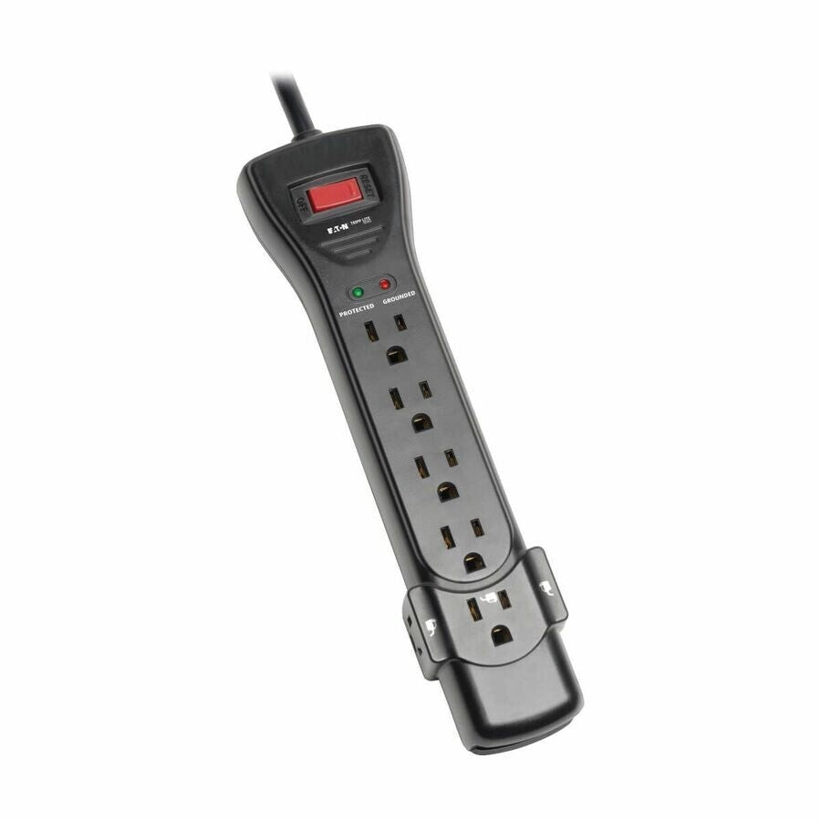 Eaton SUPER7B 7-Outlet Power Surge Protector w 7Ft Cord 2160 Joules LED Black