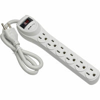 Eaton TLP602 6-Outlet Home Surge Protector Strip w 2Ft Cord 180 Joules LED White