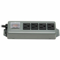 Eaton UL603CB-6 4-Outlet Industrial Heavy Duty Power Strip w 6Ft Cord Lock Cover