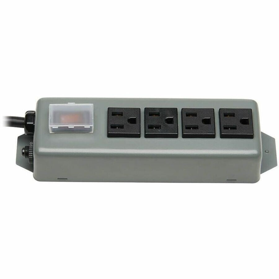 Eaton UL603CB-6 4-Outlet Industrial Heavy Duty Power Strip w 6Ft Cord Lock Cover