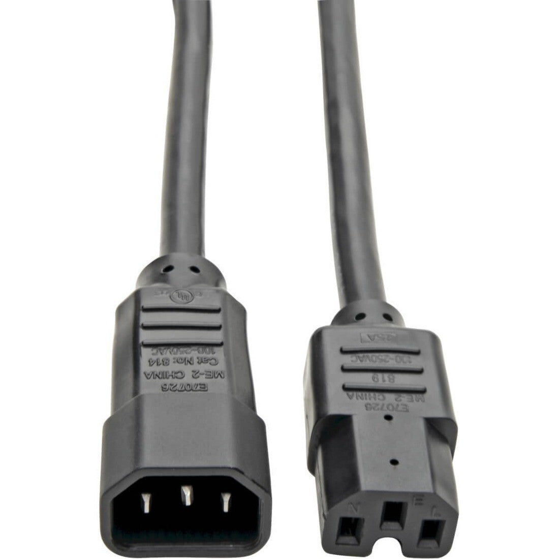 Eaton P018-003 3Ft Power Cord IEC C14 to C15 Heavy Duty 15A 250V 14AWG