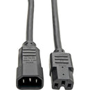 Eaton P018-003 3Ft Power Cord IEC C14 to C15 Heavy Duty 15A 250V 14AWG