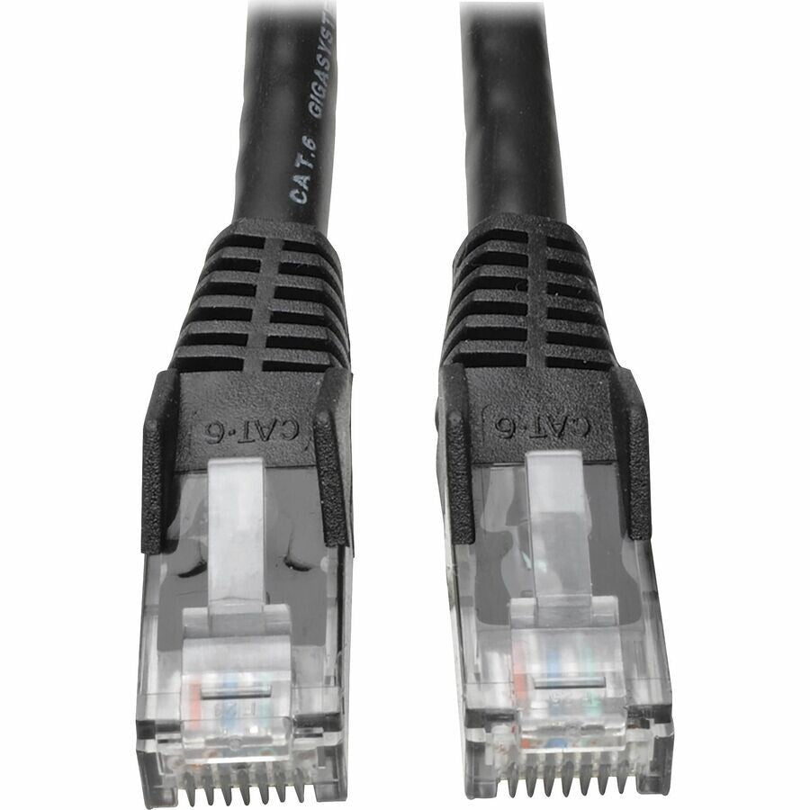 Eaton N201-007-BK 7FT CAT6 Snagless Molded UTP Ethernet Gigabit RJ45 Cable Black