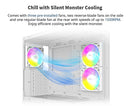 Montech XR-W XR ATX Mid-Tower PC Gaming Case 3 x 120mm ARGB PWM Fans Pre-Install