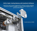 Montech HYPERFLOW ARGB 240 WHITE Liquid CPU Cooler, AIO Water Cooler, Intel AMD