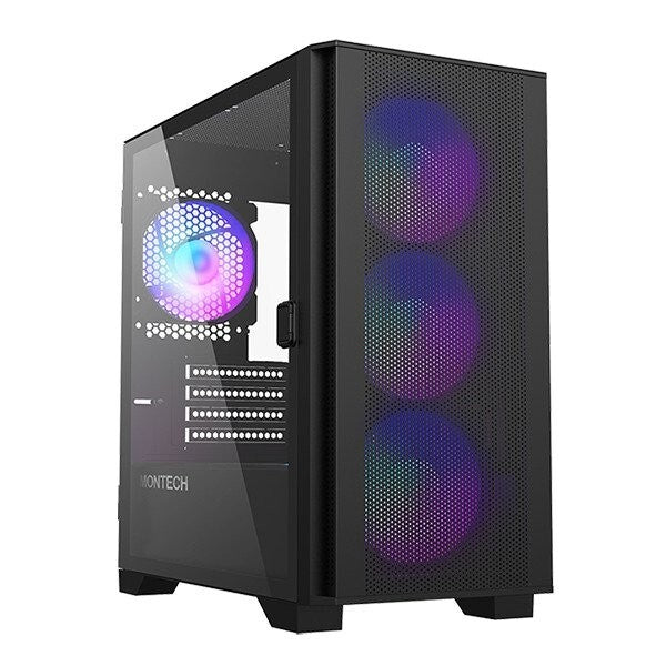 Montech AIR 100 ARGB (B) AIR 100 ARGB MICRO-ATX Tower with Four ARGB Fans