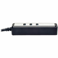 Eaton U222-004-MINI 6" 4 Port Portable USB 3.0 Type A Hub Black