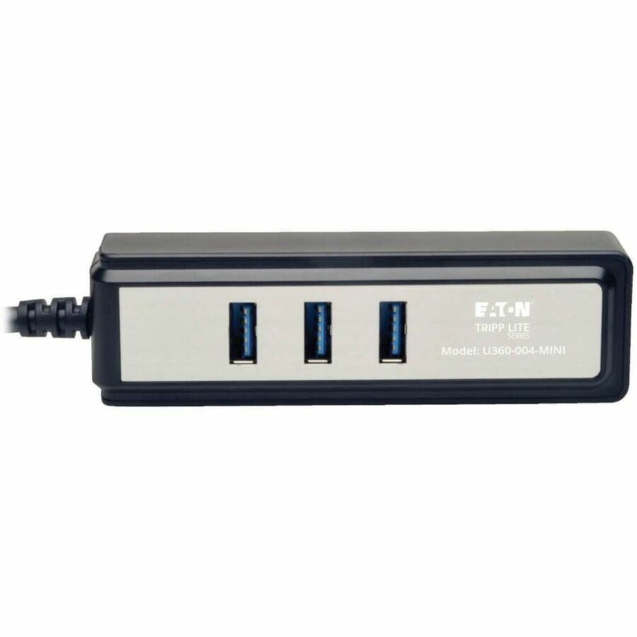 Eaton U222-004-MINI 6" 4 Port Portable USB 3.0 Type A Hub Black