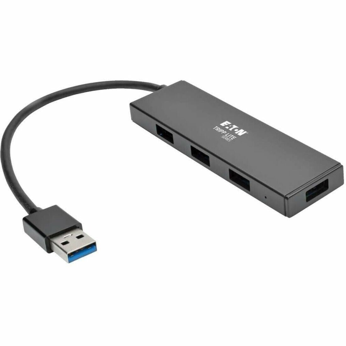 Eaton U360-004-SLIM 6" 4-Port Ultra Slim Portable USB 3 Type A Hub Gray