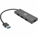 Eaton U360-004-SLIM 6" 4-Port Ultra Slim Portable USB 3 Type A Hub Gray