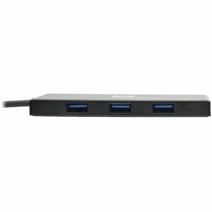 Eaton U360-004-SLIM 6" 4-Port Ultra Slim Portable USB 3 Type A Hub Gray