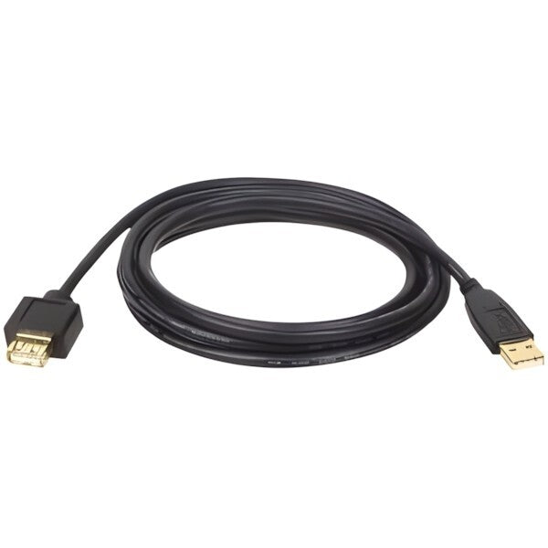 Eaton U024-003 3Ft USB 2.0 Type A Extension Male Female Shield Cable Black