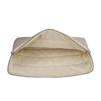 Sandy Lisa SLCPT-SLWT-15 16" Cape Town Notebook Sleeve Puffy Bag White Chrome