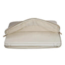 Sandy Lisa SLCPT-SLWT-15 16" Cape Town Notebook Sleeve Puffy Bag White Chrome