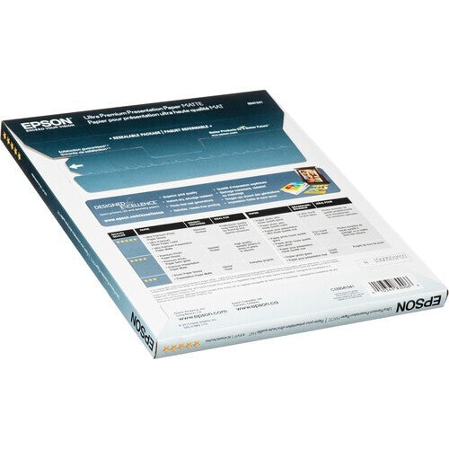 Epson S041341 8.5" x 11" 49lb-Weight Matte White 104-Brightness 50-Sheets Pac