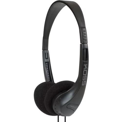 KOSS 192831 TM602 4Ft Stereo Over the Head Headphones 3.5mm Wired Black