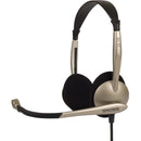 KOSS 194811 CS100 8Ft Gaming Stereo Over Head Headset Boom Mic 3.5mm Gray Black
