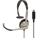 KOSS 195512 CS95 4Ft Communication Mono Headset Boom Mic USB Wired Black