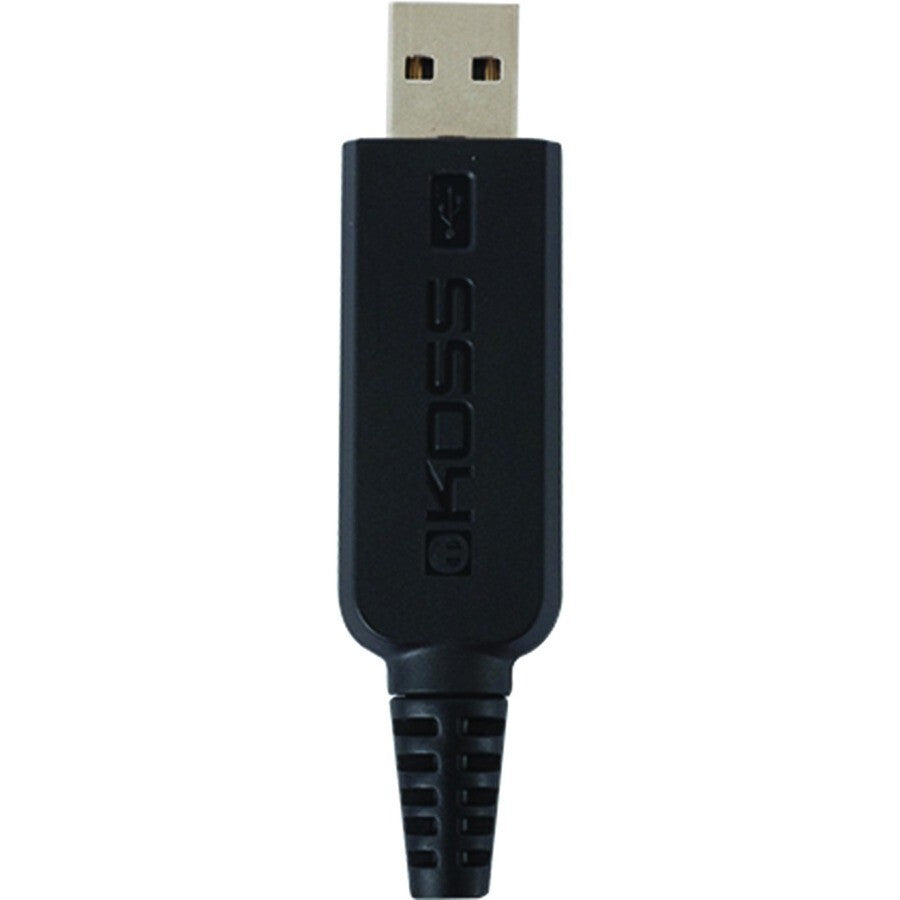 KOSS 195512 CS95 4Ft Communication Mono Headset Boom Mic USB Wired Black