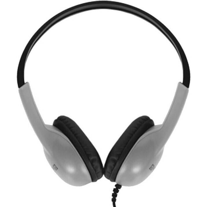 KOSS 196784 UR10 4Ft Over the Head Stereo Headphones 3.5mm Wired Silver Black