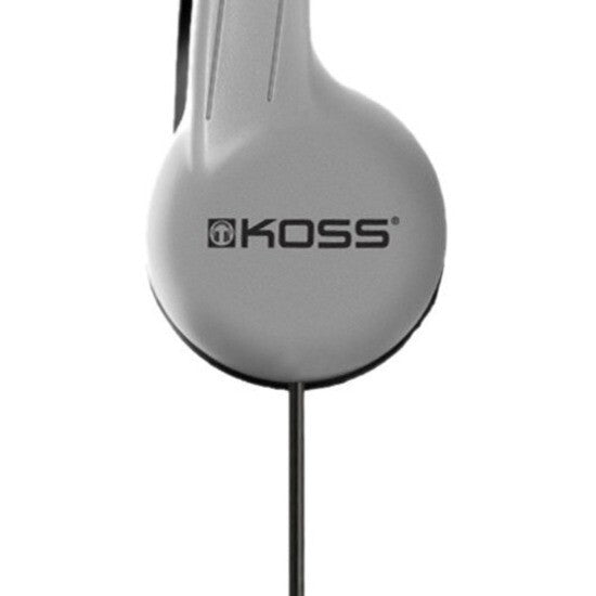 KOSS 196784 UR10 4Ft Over the Head Stereo Headphones 3.5mm Wired Silver Black
