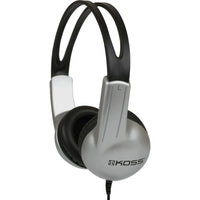 KOSS 196990 UR10 4Ft Over the Head Stereo Headphones 3.5mm Wired Silver Black