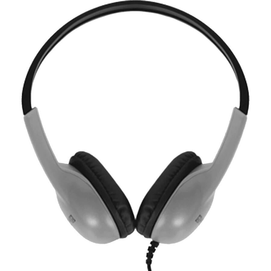 KOSS 196990 UR10 4Ft Over the Head Stereo Headphones 3.5mm Wired Silver Black
