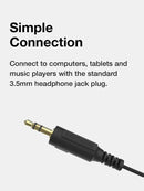 KOSS 196990 UR10 4Ft Over the Head Stereo Headphones 3.5mm Wired Silver Black