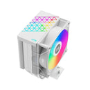 PCCOOLER R400 ARGB WH CPS CPU Air Cooler, 4 Heat pipes, vivified minimal fashion