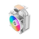 PCCOOLER R400 ARGB WH CPS CPU Air Cooler, 4 Heat pipes, vivified minimal fashion