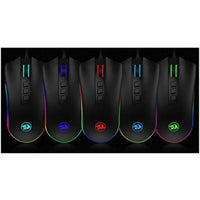 Redragon M711 Cobra Gaming Mouse Optical - Cable - Black - USB 3.0 - 10000 dpi