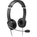Kensington K97603WW 6Ft HiFi Stereo Over the Head Headset w 3.5mm Mic BLK