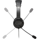 Kensington K97603WW 6Ft HiFi Stereo Over the Head Headset w 3.5mm Mic BLK