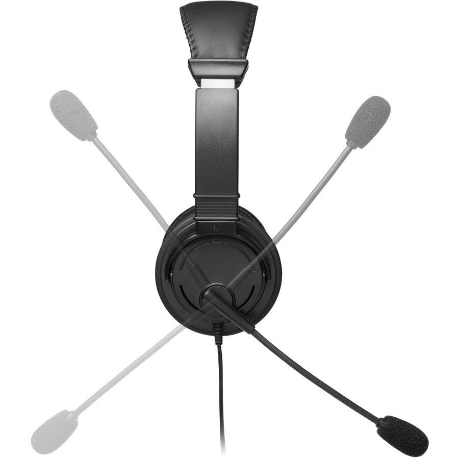 Kensington K97603WW 6Ft HiFi Stereo Over the Head Headset w 3.5mm Mic BLK