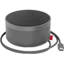 Lenovo GXD1C82051 Go Wired Speakerphone USB-C USB-A Storm Grey w Travel Pouch