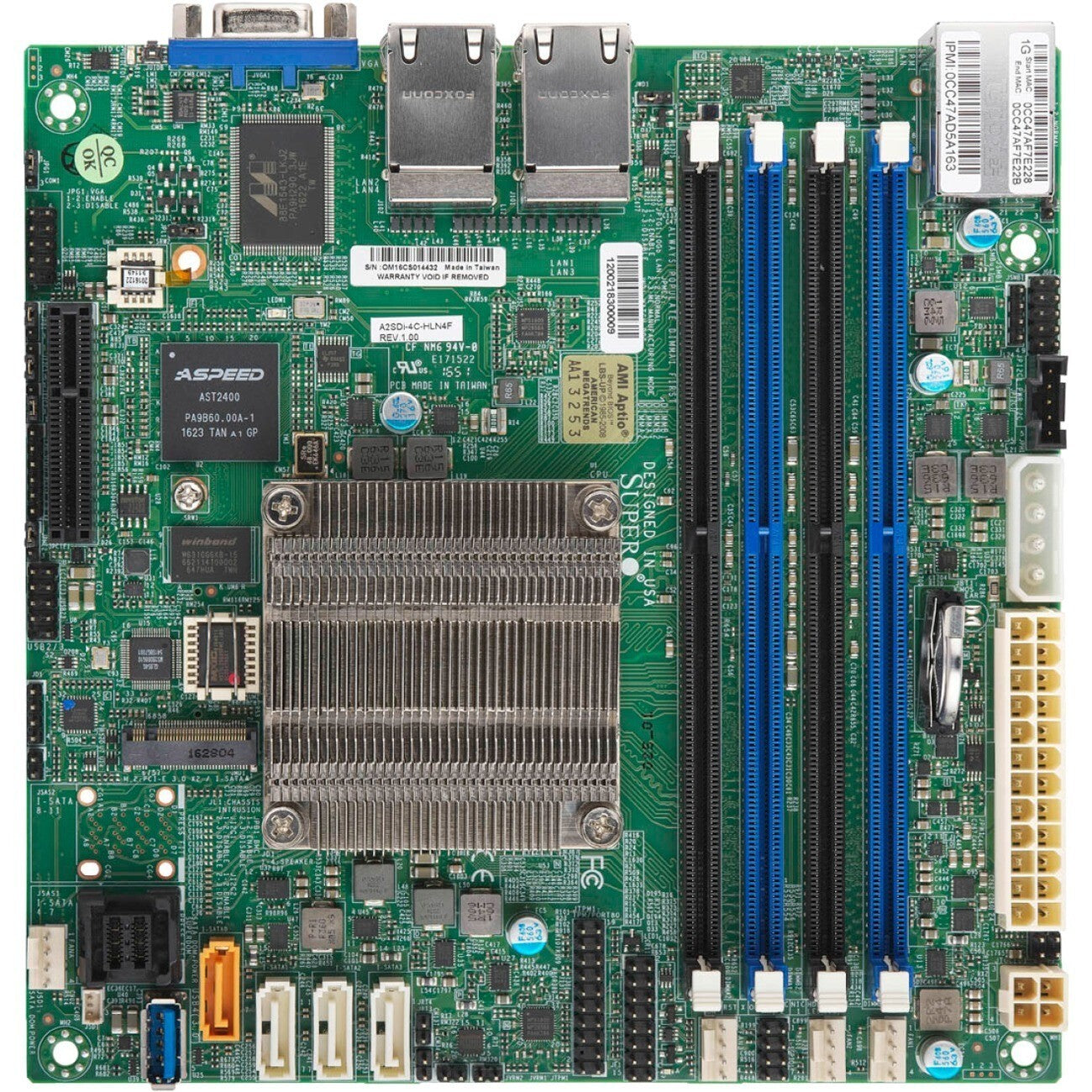 Supermicro MBD-A2SDI-4C-HLN4F-B A2SDi-4C-HLN4F Server Motherboard Intel Chipset