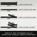 Apevia ITX-PFC500W 500W Power Supply Black ATX, 1U, Mini-ITX/Flex ATX, Internal