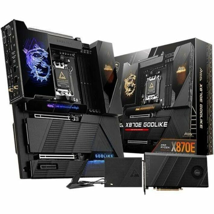 MSI X87EGODLIKE X870E MEG Godlike AM5 Ryzen 7 8 9 4xDDR5 DP M.2 SATA 10G-LAN MBD